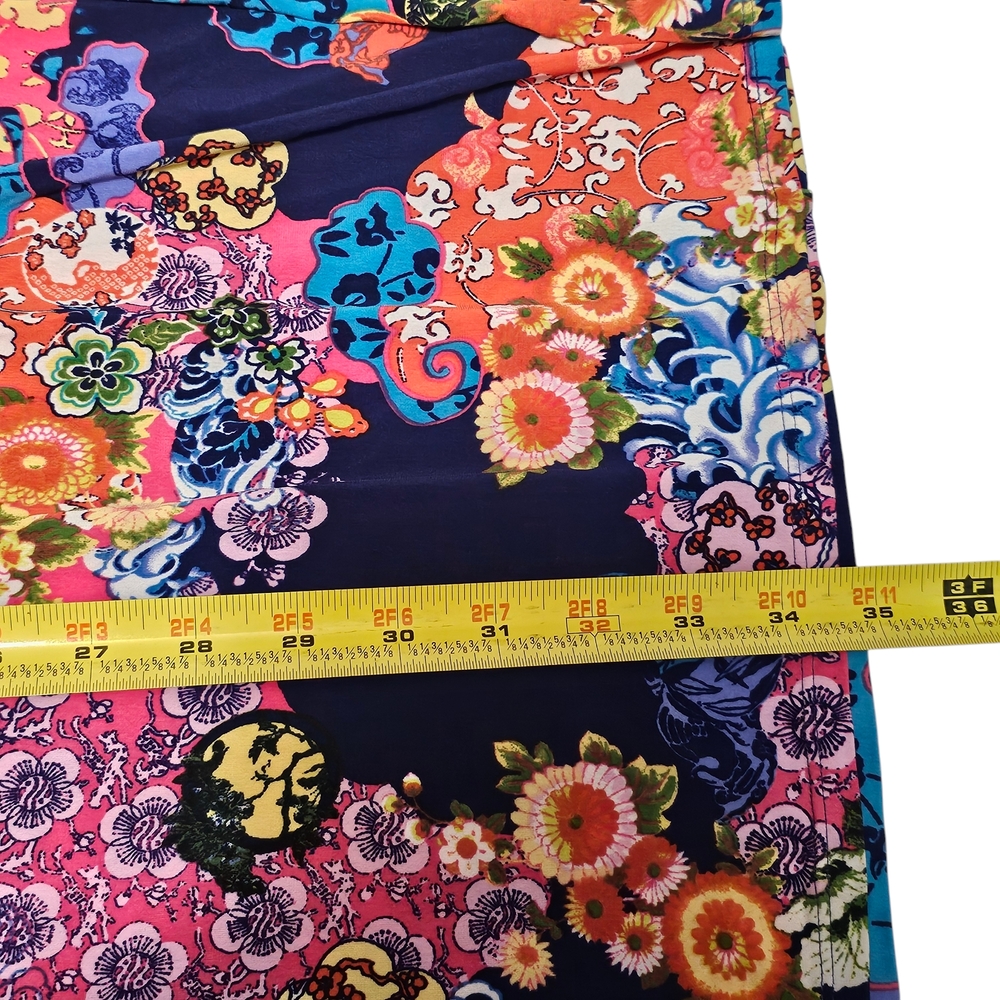 Josie Natori Floral Multicolor Women's Robe Size S - Picture 7 of 8